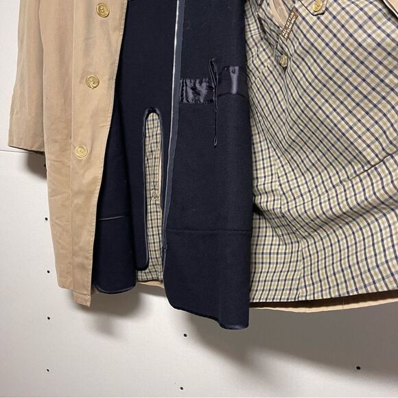 Brooks Brothers Traveler England Heavy Duty Canvas Wool Lined Trench Jacket - Picture 16 of 16